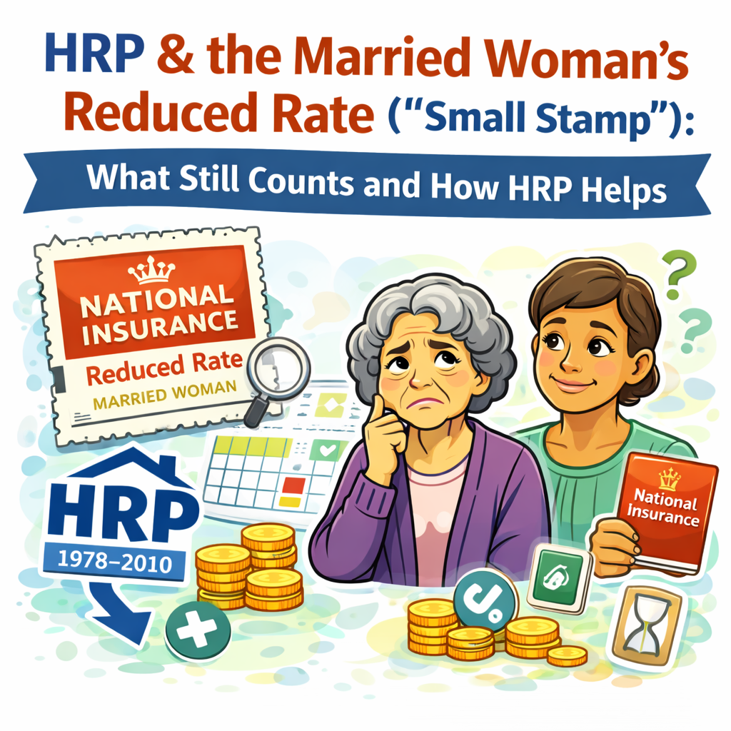 HRP & the Married Woman’s Reduced Rate (“Small Stamp”): What Still Counts and How HRP Helps